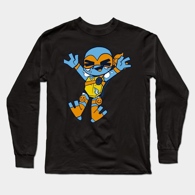 Mikey Aroace Flag ROTTMNT Long Sleeve T-Shirt by lillastarr